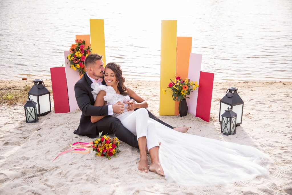 bouquet mariée coloré